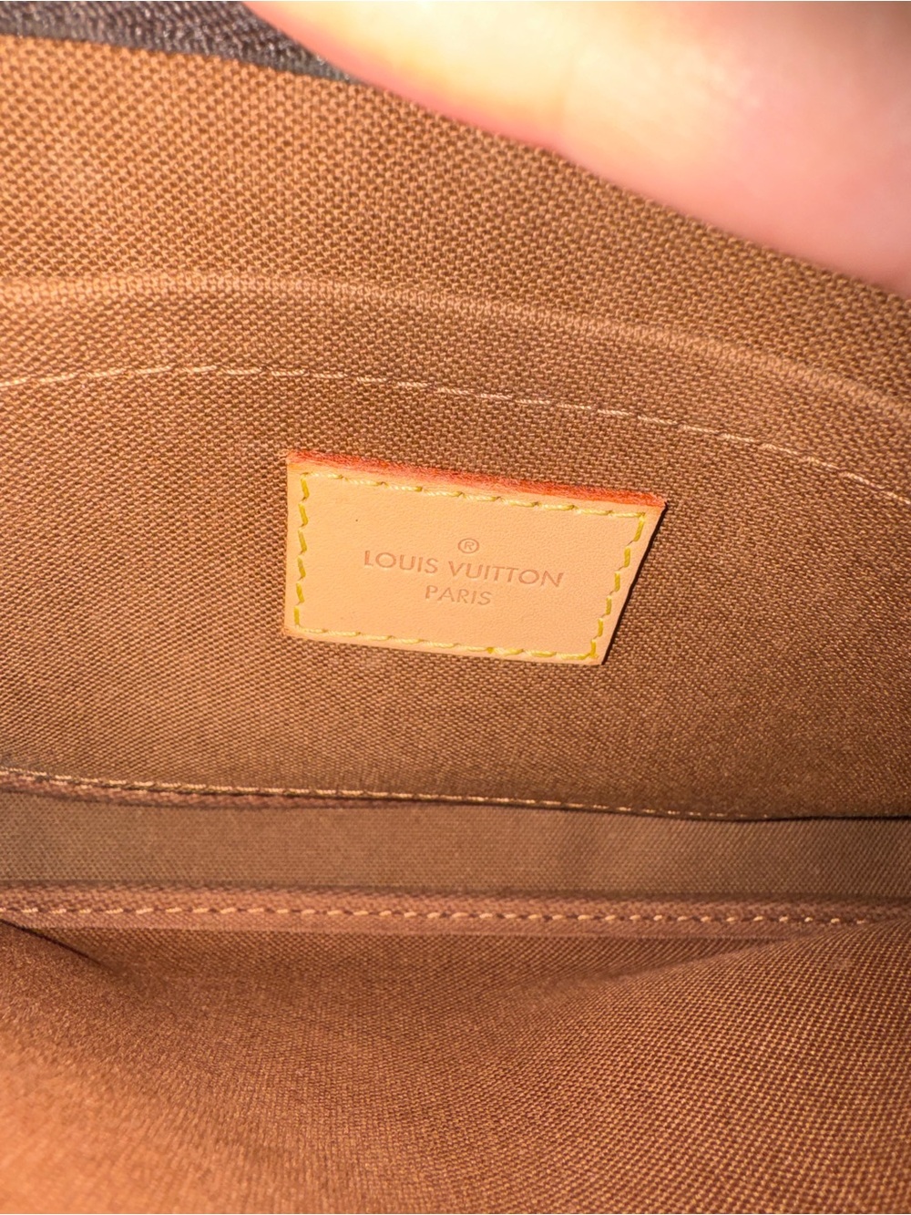 Louis Vuitton Monogram Canvas Multi-Pochette with Olive Green Strap - Picture 6 of 9